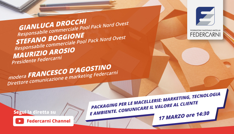 Packaging per le macellerie, diretta Federcarni Channel